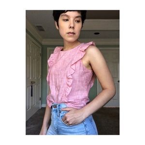 Cropped Ruffle Blouse